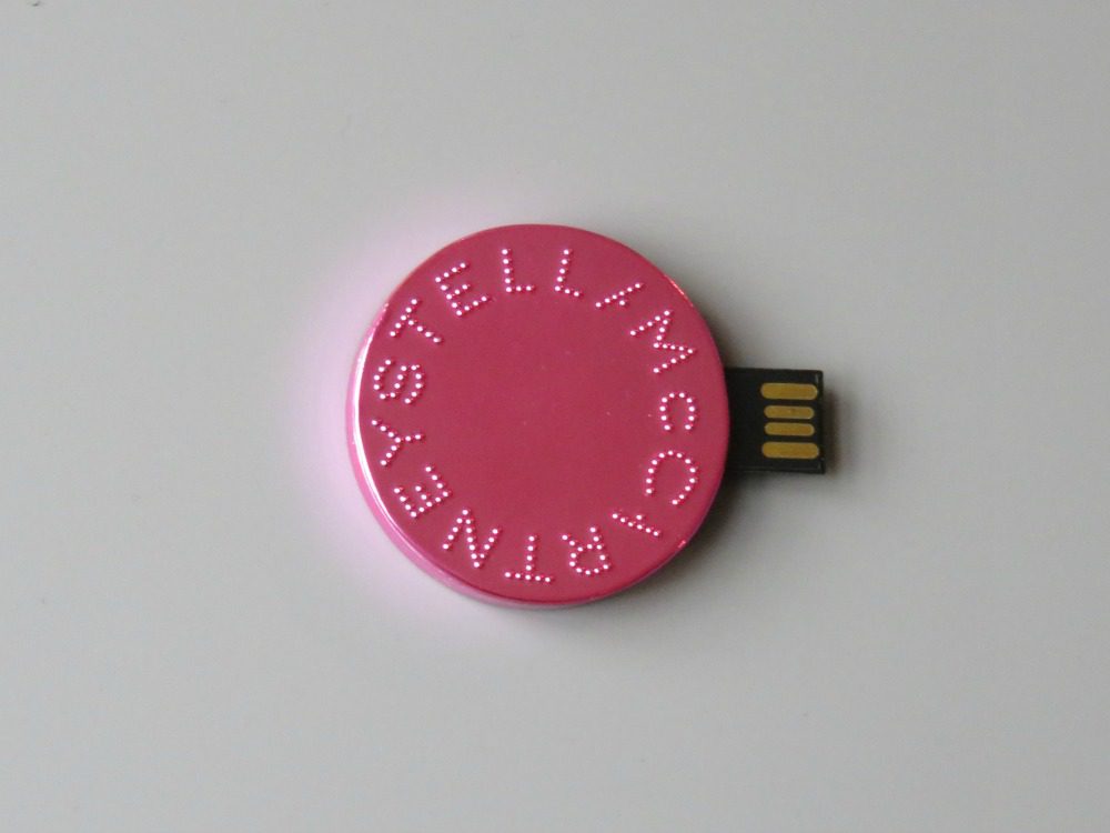 Stella McCartney pink metallic USB sourcing products from China