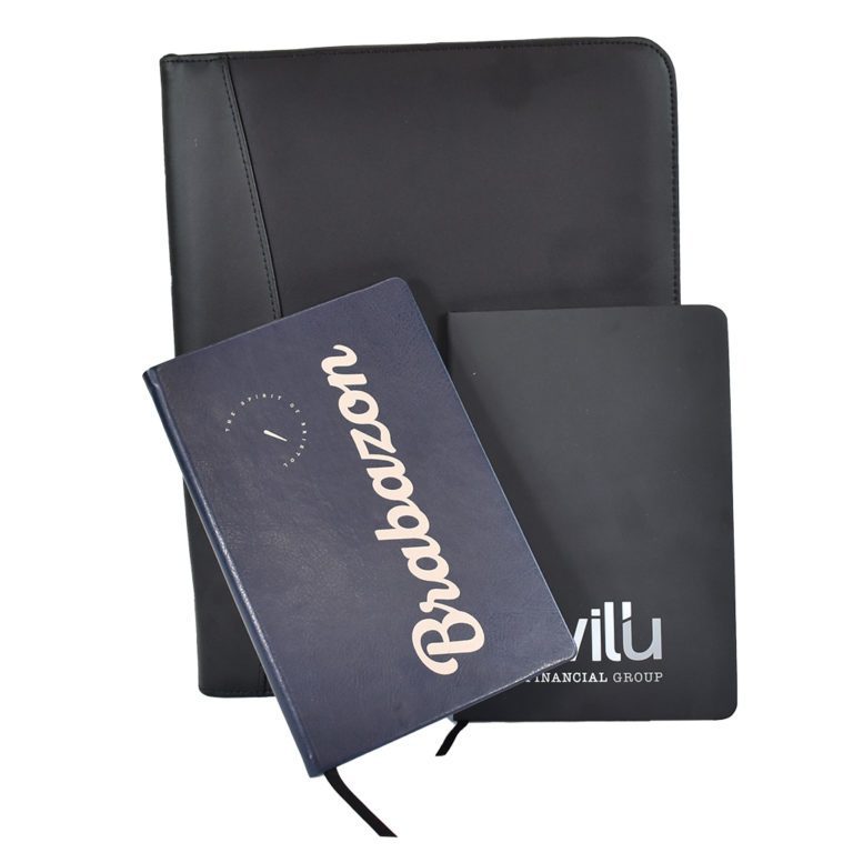 custom printed logo notebooks and folders
