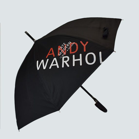 Andy Warhol umbrella luxury marketing merchandise