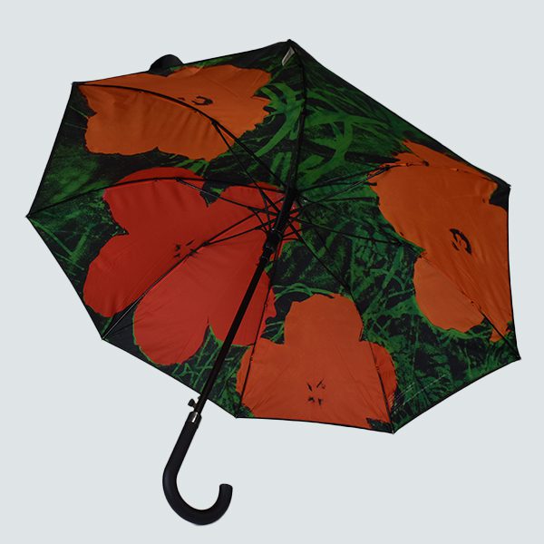 umbrella with colourful inside print