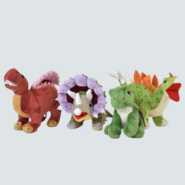 colourful dinosaur toys