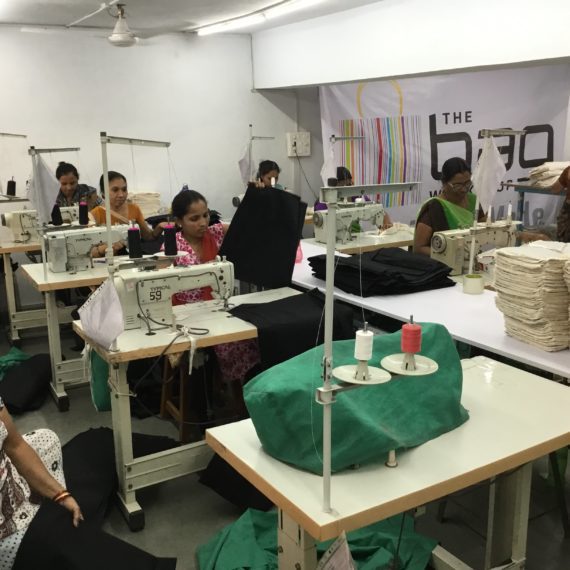 Bag Workshop Factory sewing machine team